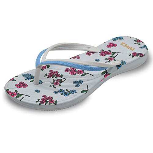Image of VOVEA Flip Flops For Women Non-Slip Bathroom Shower Shoes Cushion foam Indoor and Outdoor Sandals