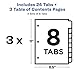 Avery EcoFriendly Recycled Dividers for 3 Ring Binders, 8-Tab, Multicolor Tabs, Ready Index Customizable Table of Contents, 3 Sets for 24 Binder Dividers Total (11081)