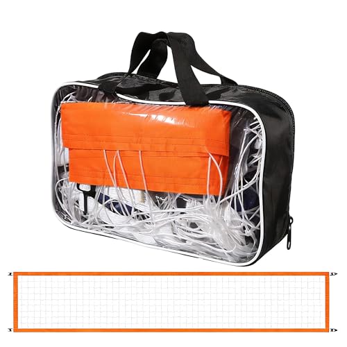 JOLLYTOPIA Adjustable Portable Pool Volleyball Net Tear Resistant Multi Sport Outdoor Game Set with Storage Bag