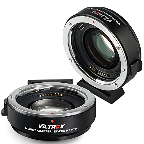 VILTROX EF-EOS M2 0,71x Speedbooster Adaptateur Monture pour EF Série Objectifs vers EOS M-Mount Caméra m50 II m6 II m200 m50 m6 m5
