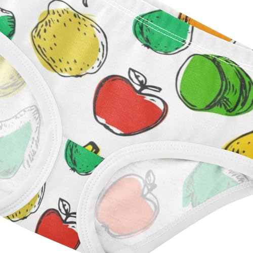 Sketchy Fruits White Girls Underwear Toddlers 2t Cotton Little Girl Panties Personalized Briefs Girls Undies4