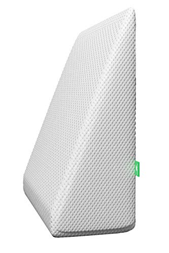 Cushy Form Bed Wedge Pillow - 1.5 Inch Memory Foam Top (25 x 24 x 12 Inches) Best for Sleeping, Reading, Rest or Elevation - Breathable and Washable Cover (12 Inch Wedge, White) - Thumbnail 4