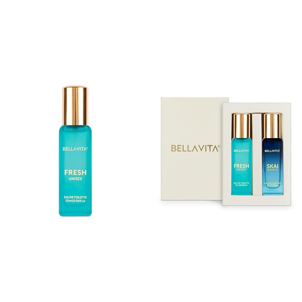 Bella Vita Luxury FRESH Unisex Eau De Toilette Skai Aquatic EDC & Fresh EDT Unisex Perfume Combo with BergamotYlang YlangPink PepperLong Lasting Fragrance ScentPack of 2 20Ml Each-picture-37