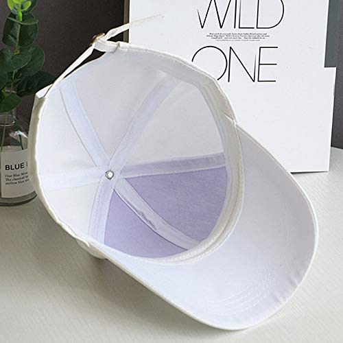 Labanca Women Girls Butterfly Rhinestones Baseball Caps Hats Fashion Bling Rhinestone Studded Sun Hat Adjustable Hip Hop Hat (White) #TOP5