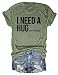 Mihvhyrt Pickle Shirt I Need A Huge Jar of Pickles Funny Graphic T Shirt Crewneck Funny Tees Top Cotton Short Sleeve Women