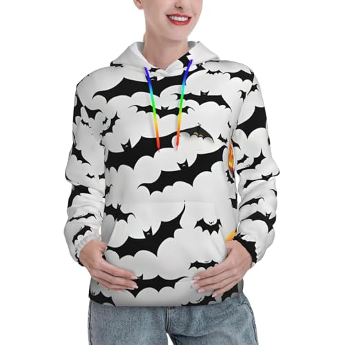 Sweat à capuche chauve-souris résolvant le froid d'Halloween grâce au pull ajusté