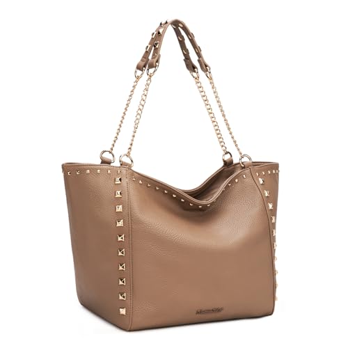 Image of Montana West Large Tote Bag for Women Oversized Shoulder Purses with Chain Handbags