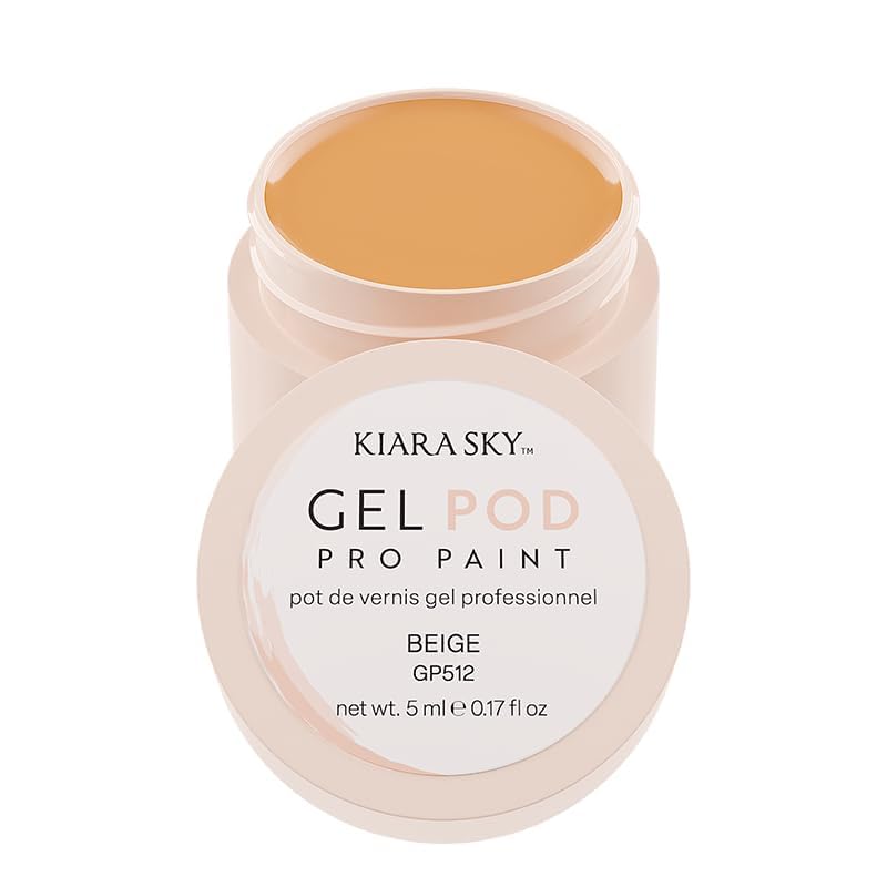 KIARA SKY Professional Nails Gel Art Pod - Ultra Pigmented Gel Art Paints (Beige)
