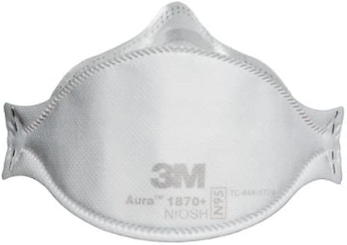 3M Health Care 1870+ Particulate Respirator Masks, Fold Flat (120 Count)