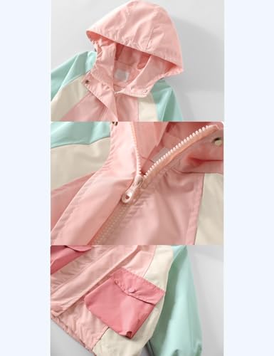 2-12Years Toddler Little Big Girls Boys Hooded Outerwear Jacket Butterfly Embroidery Print Coat Zip-Up Spring Autumn3