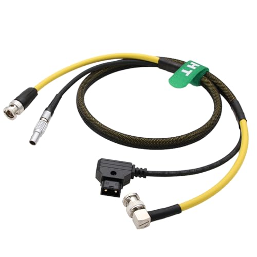 Cable SDI alimentación D-tap a 2 pines BNC ángulo recto para monitor SmallHD Ultrabright 503