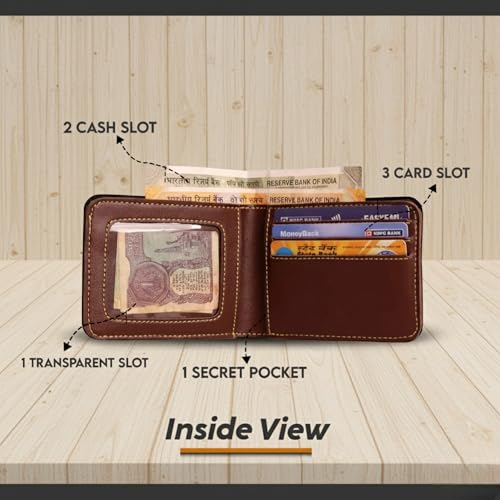 Image of Personalized Men's Wallet with Name | Vegan Leather Wallet and Engraved Pen Combo | Birthday & Anniversary Gift for Husband, Brother, Boys