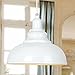 Produktbild BAYCHEER Hängeleuchter Deckenleuchte Industrielampe Vintage Lampenschirm E27 Durchmesser 30CM höhenverstellbar Weiss