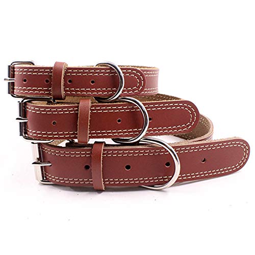 Collar de cuero para perros pequeños - Marrón miniatura 6