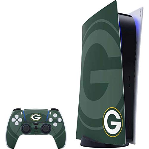 Skinit Decal Gaming Skin Compatible with PS5 Digital Edition Bundle - Officially Licensed NFL Green Bay Packers Double Vision Design