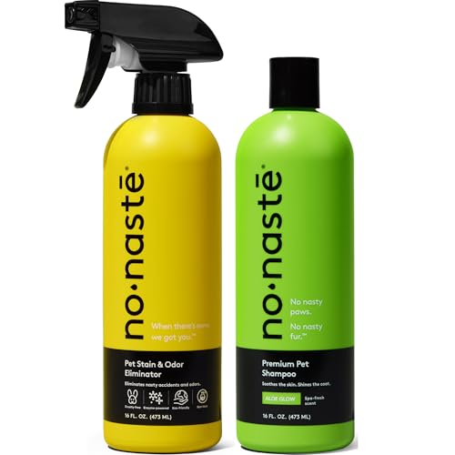 Image of Nonaste Oatmeal Dog Shampoo & Pet Stain Odor Eliminator Set, 16 oz, Pk 2