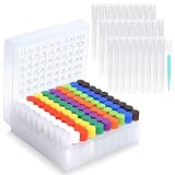 100pcs 2ml vials with caps Plastic Cryogenic Test Tubes with caps lab cryovial Tube Container cryovials with...