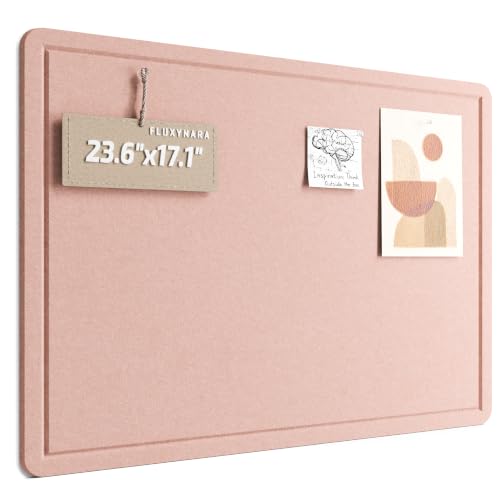 Fluxynara Felt Bulletin Board, 23.6"x17.1", Pink