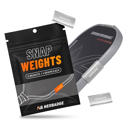 Snap Weights for 16mm Pickleball Paddles, No-Residue Clip-On Design