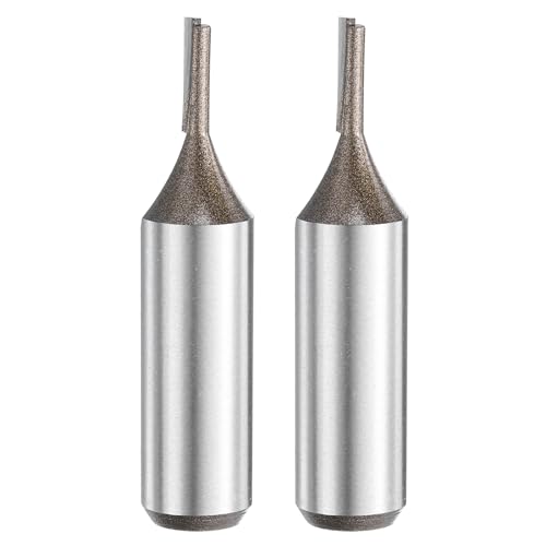 HARFINGTON 2pcs Straight Router Bit 1/2 Inch Shank 1/8