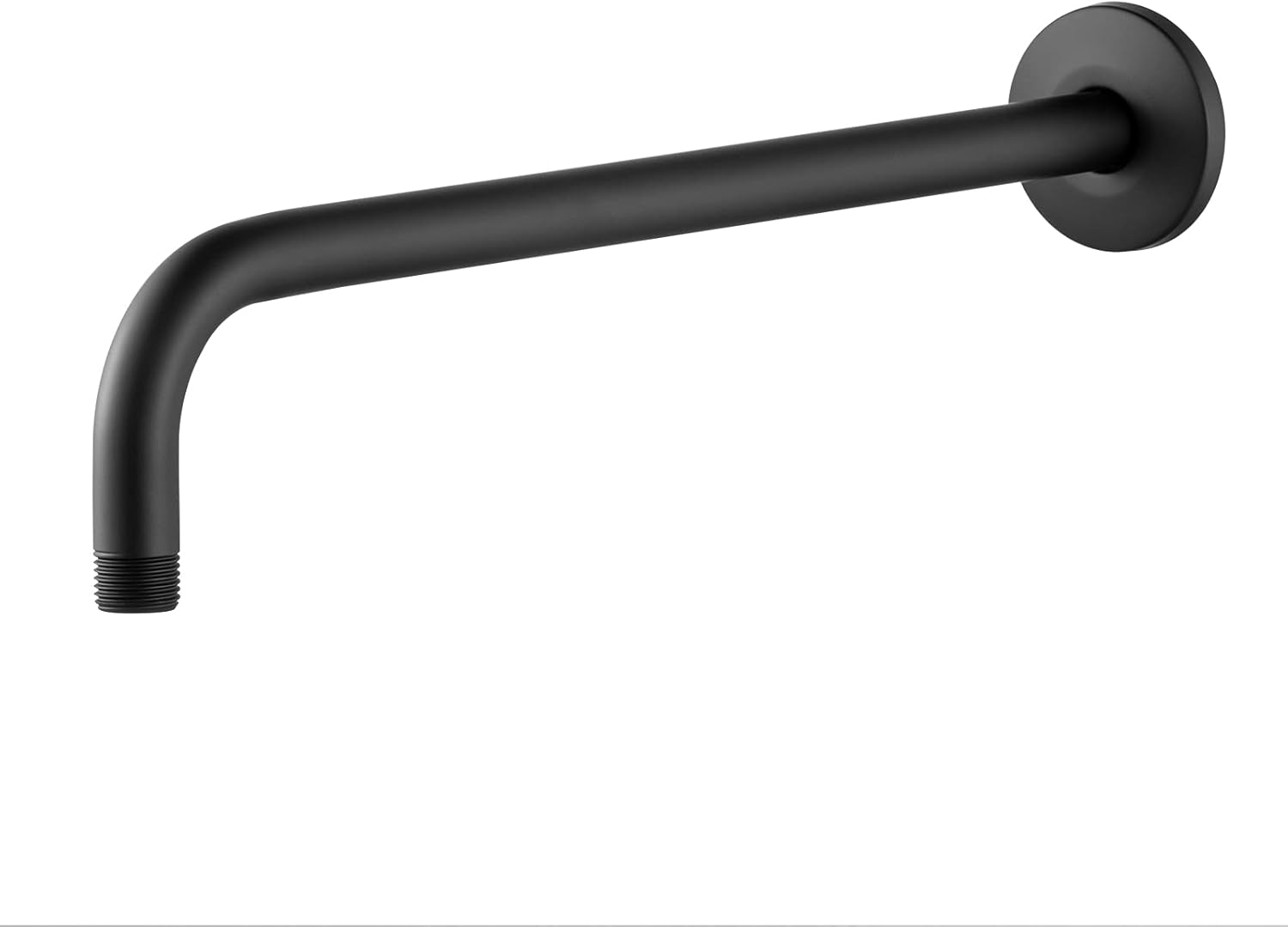 Gnimauhz Copper Shower Arm With Flange 16 Inches Wall Mount Replacement Angle Shower Head Arm Wall-Mounted For Fixed Shower Head & Handheld Showerhead Chrome (16inch&Fixed Seat, Chrome