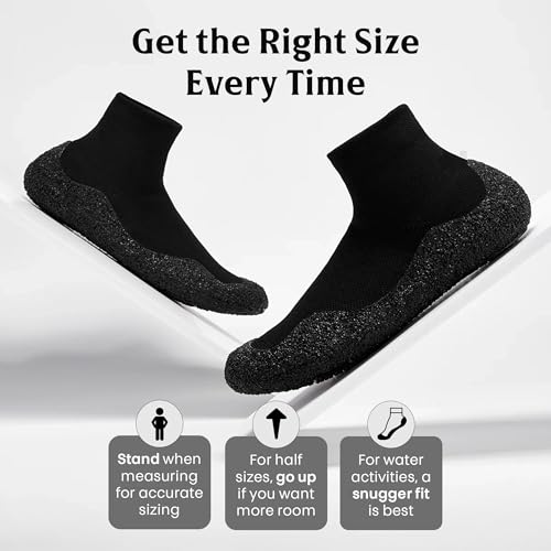 Barefoot Flex Minimalist Water Socks for Men & Women - Flexible Quick-Dry Barefoot Shoes for Yoga, Pilates, Beach, Pool, Boat - Lightweight Non-Slip Sports Footwear with Zero Drop Design 6