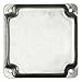 Raco 804C Square Exposed Work Cover, Blank, No Holes, 4