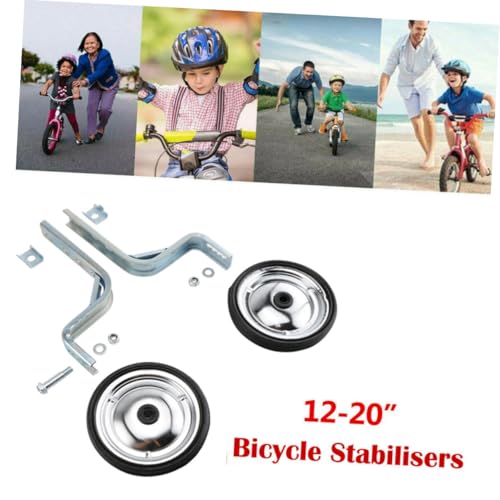 Juego de ruedas de entrenamiento Levemolo Heavy Duty para bicicletas, construcción de acero, para equilibrio y entrenamiento, en negro miniatura 7