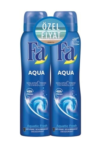 Deospray Aqua 2'li Set, 150 ml + 150 ml, Unisex