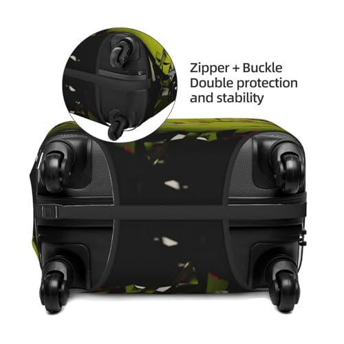 Ball Print Luggage Cover For Suitcase,Washable Elastic Travel Suitcase Protector With Zipper Closure And Bottom Buckle – Fits 18-32" Luggage-Large2