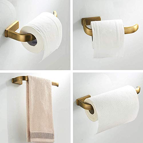 Support papier toilette laiton mural et anneau pour optimiser l'espace