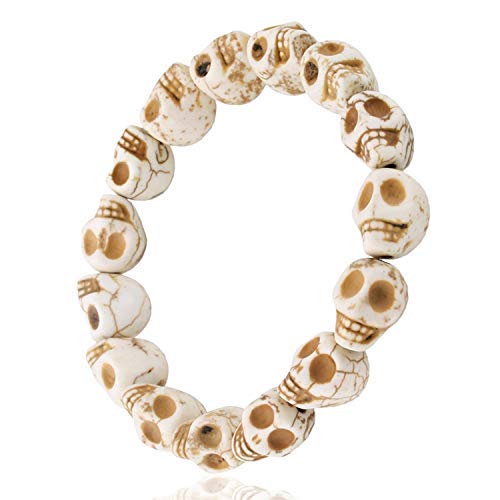 ASTROGHARSkull Shaped Stretch Bracelet for Men and Women