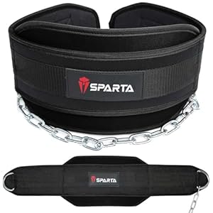 Dipping Belt Body Building Weight Lifting Dips and Pull ups with Long 34 Inches Chain – Ideal for Gym, Strength Training