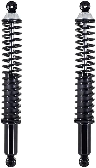 PM Auto Pair of 2 Rear Complete Shock Absorber Kit Compatible With 2002-2009 GMC Envoy Rear Coil Springs Load adjusting