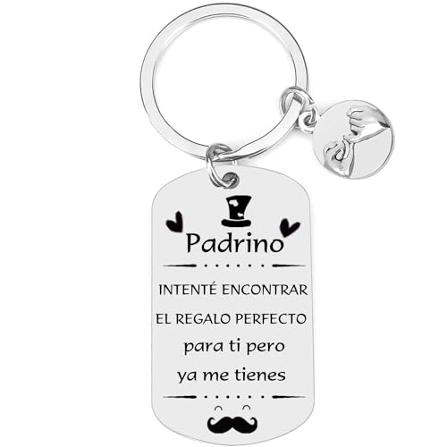 QTZXZX Presente padrinho presente padrinho porta-chaves presente padrinho presente aniversário presente Natal padrinho presente padrinho batismo presente padrinho original presente padrinho