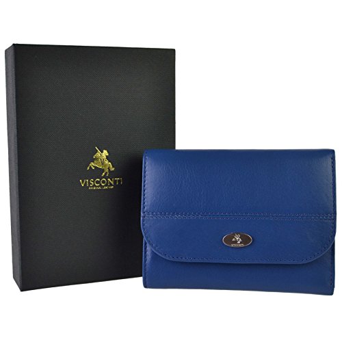 Porte-Monnaie Visconti Cuir Compact à Rabat Idéal Sac à Main