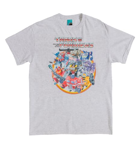 T-shirt Transformers Retro Toys ash grey idéal pour un style urbain geek