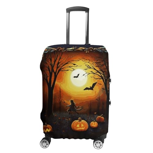 Halloween Party Printed Luggage Cover Protector, Fits 18-32 Inch Luggage
