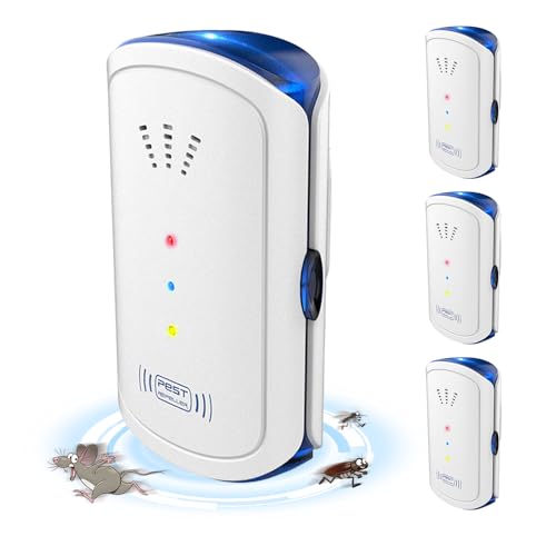 T-MENG Ultrasonic Pest Repeller Electronic Mouse Repellent Indoor Electronic Repellent Plug in Pest Control for Mice Cockroaches Ants Fly Mosquitoes Rodent Harmless to Pets and Human