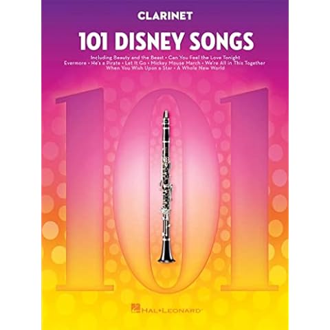 101 Disney Songs: for Clarinet Cover