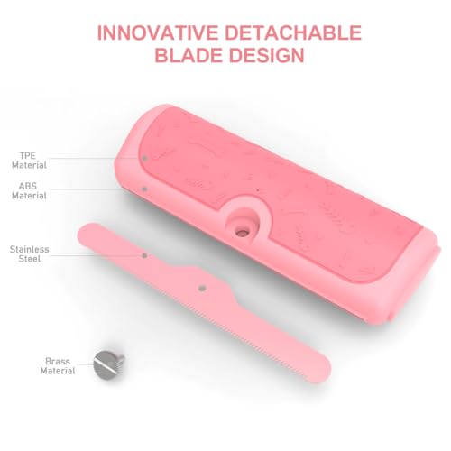 Professional Deshedding Brush for Pets – Grooming Brush for Dogs, Cats & Horses – Shedding Control Comb to Reduce Pet Hair – Ergonomic, Easy Clean Pet Hair Remover Tool