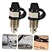 ELAYARD Brake Bleeder Screws Set M10 Size Car and Motorcycle Grease Fitting Caps Easy to Install