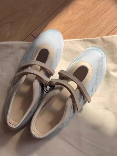 Sneakerina Ballet Sneakers for Women Girls Satin Ballerina House Slippers Flat Round Toes Dual Straps Cute Y2K Retro No Slip Sole Soft Breathable Lightweight Casual Comfort Dress Shoes Tennis Running4