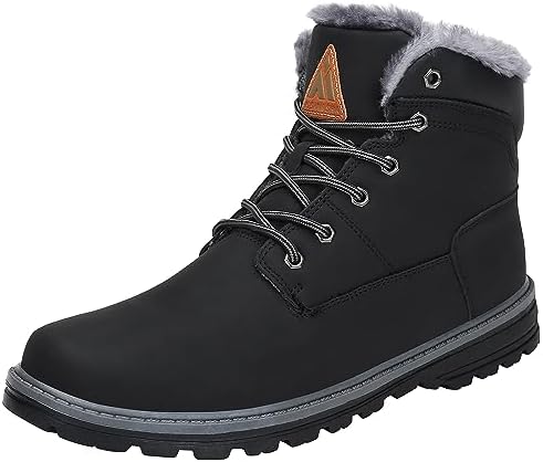 Mishansha Herren Winterschuhe Warme Gefüttert Damen Winterstiefel Wasserabweisend Wanderschuhe Boots