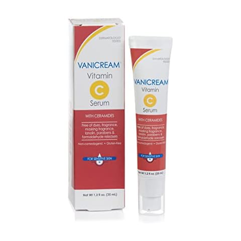 Vanicream Vitamin C Serum - Free of Dyes, Fragrance, Masking Fragrance, Lanolin, Parabens & Formaldehyde Releasers - For Sensitive Skin - 1.2 Fl Oz Cover