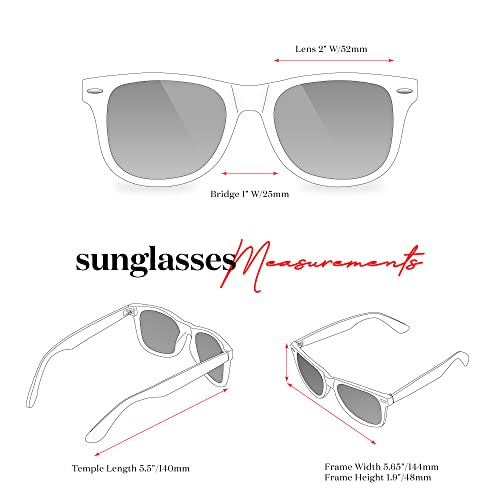Retro Rewind Polarized Sunglasses For Men And Women - Uv Protection Classic Mens Womens Sun Glasses - Cool Vintage 80S Shades #TOP6