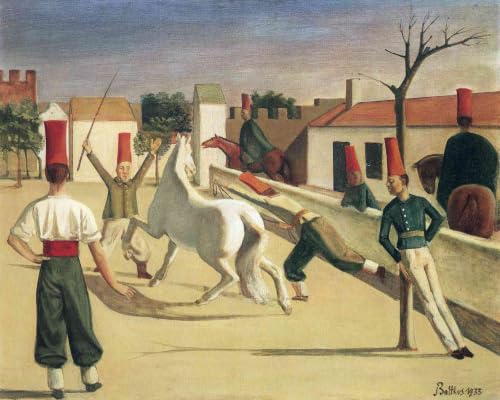 Affiche Balthus Les Casernes estampe murale de people décoration maison 50x40