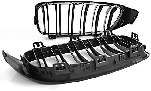 Front Grill Compatible with BMW 4 Series F32 2013 2014 2015 2016 RS-127 Front Central Sport GrillReplacement Kidney Grille Grill Glossy Black Sport Look