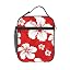 White Hibiscus Red