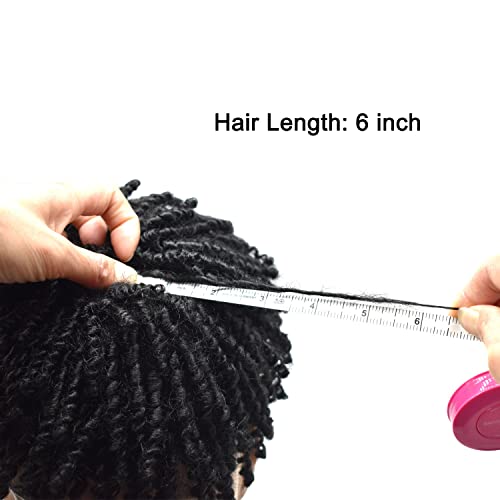 Afro Curl Toupee For Black Men Kinky Curly Brazilian Human Hair Piece African American Afro Wavy Men Toupee Hairpieces Crochet Braid Mens Toupee For Men Full Poly Thin Skin Men Replacement System Singa Hair (8''X10'', 1B# Natural Black ，6Mm Afro Wave) #TOP3